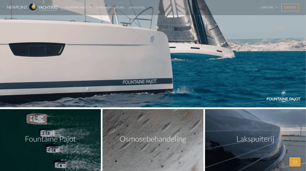 Newpoint Yachting heeft een nieuwe website